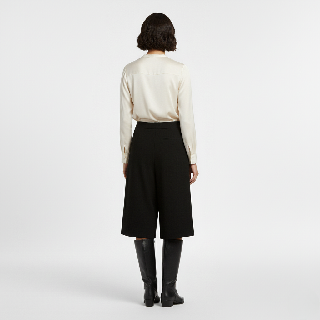 Women's Draped Satin Blouse