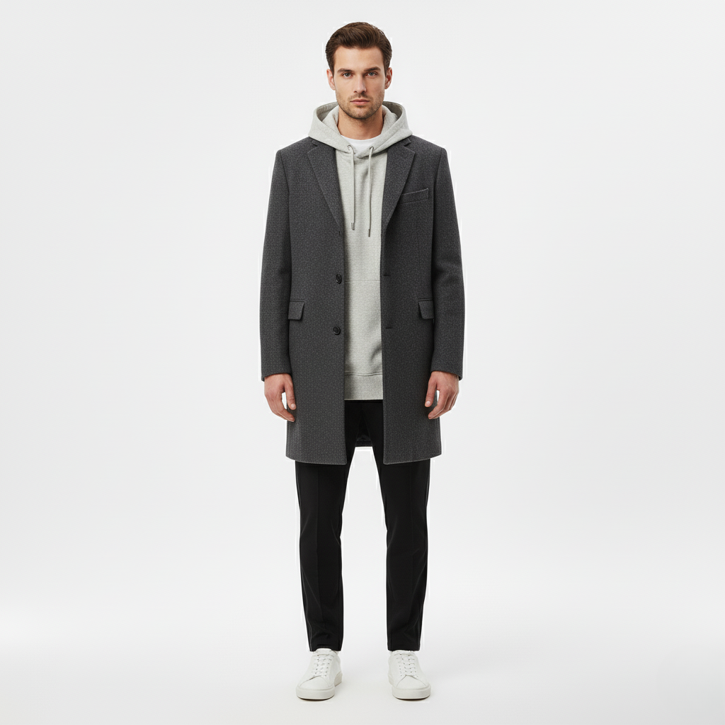 Men's Structured Everyday Overcoat