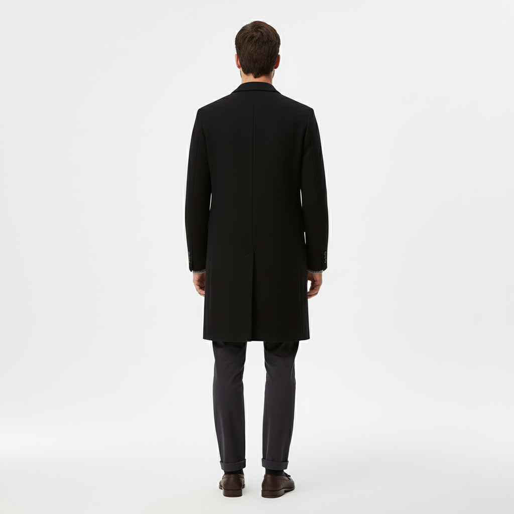 Men's Minimal Structured Overcoat
