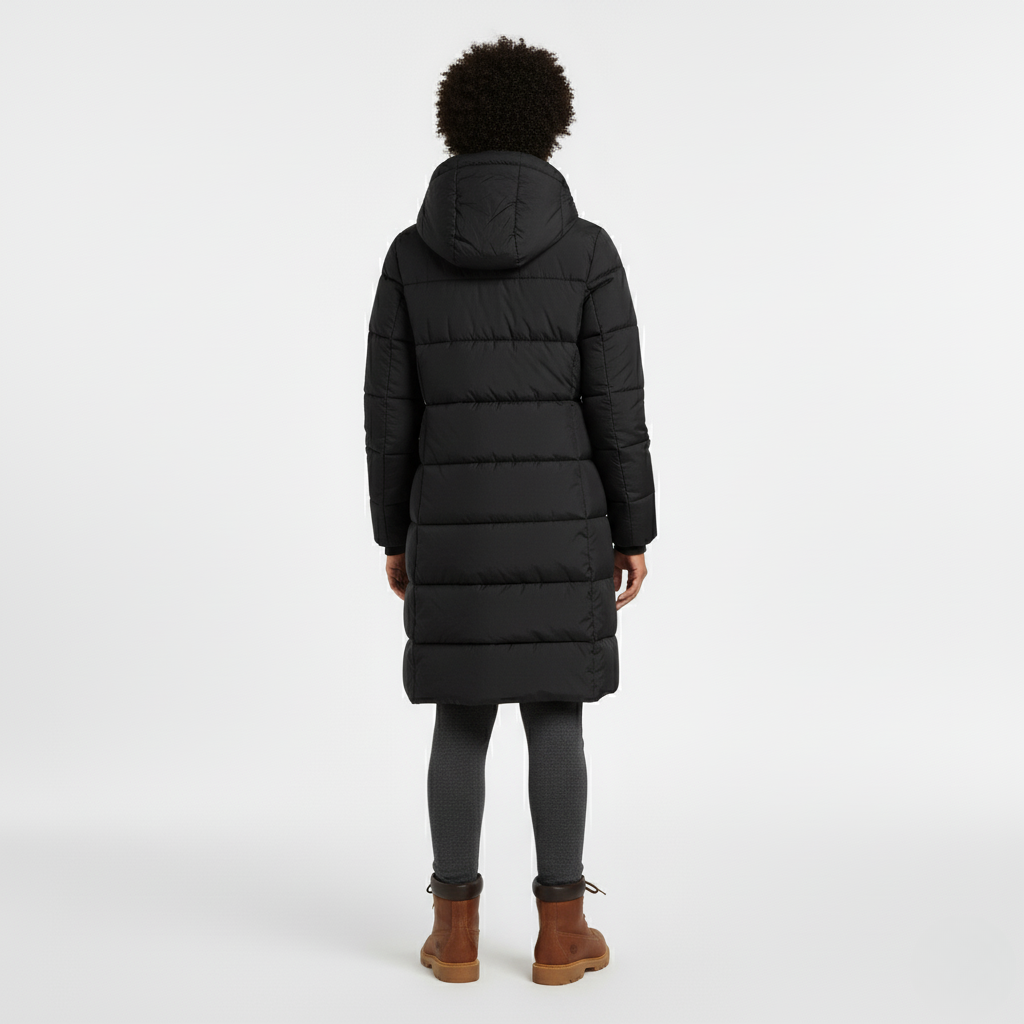Women's Long Hooded Puffer Coat