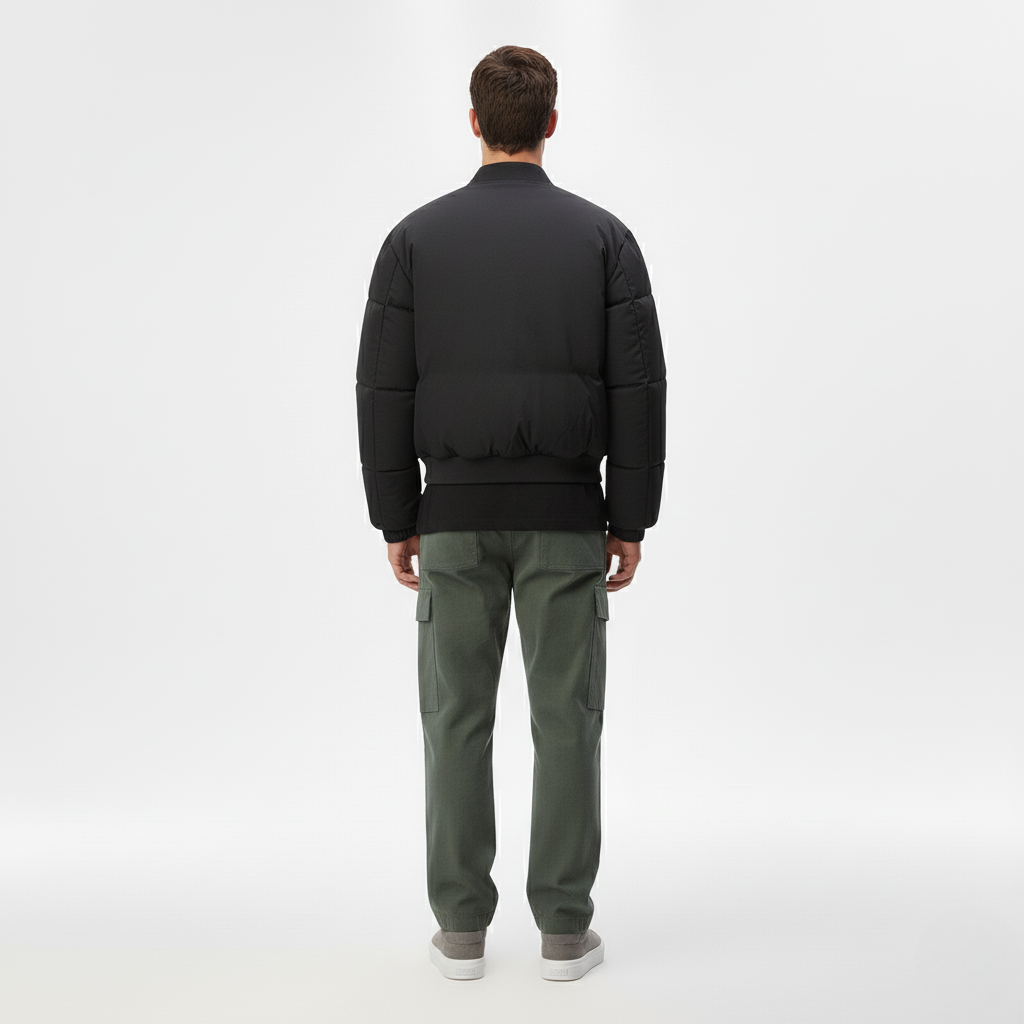 Men's Insulated Bomber Puffer Jacket