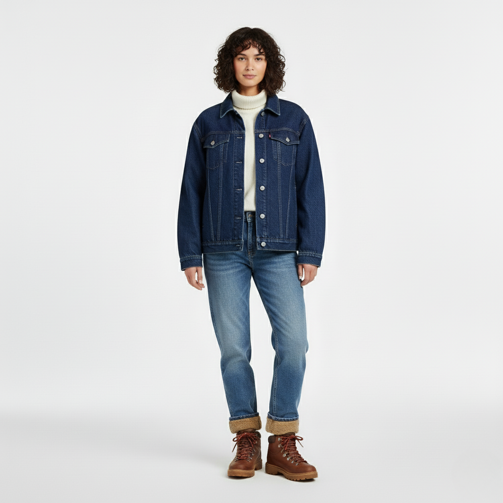 Women's Classic Button-Front Denim Jacket