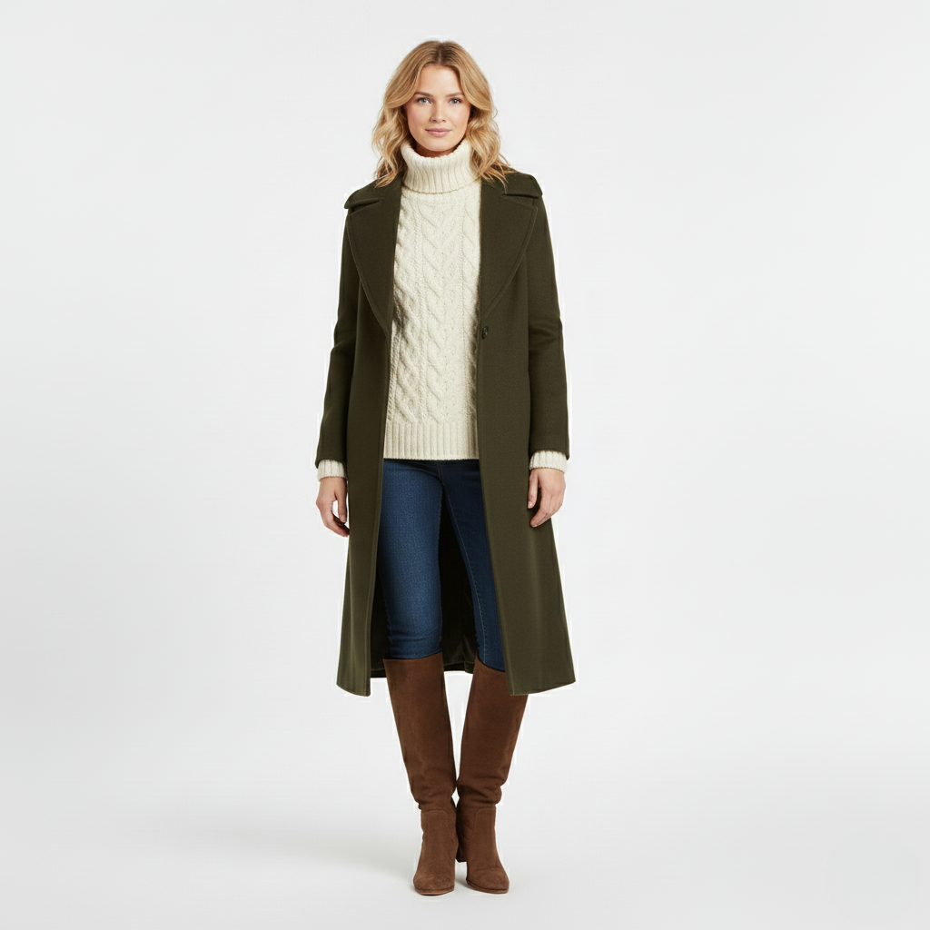 Women's Long Structured Coat