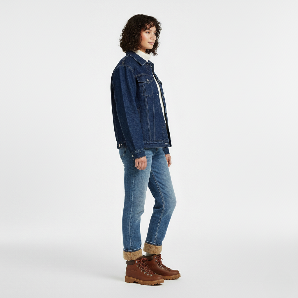 Women's Classic Button-Front Denim Jacket