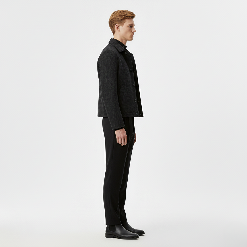 Men's Minimal Textured Jacket