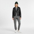 Women's Leather Biker Jacket