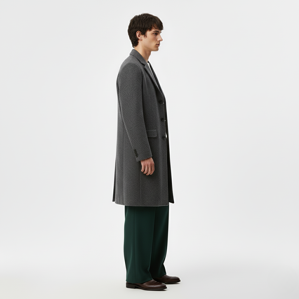 Men's Tailored Wool Overcoat