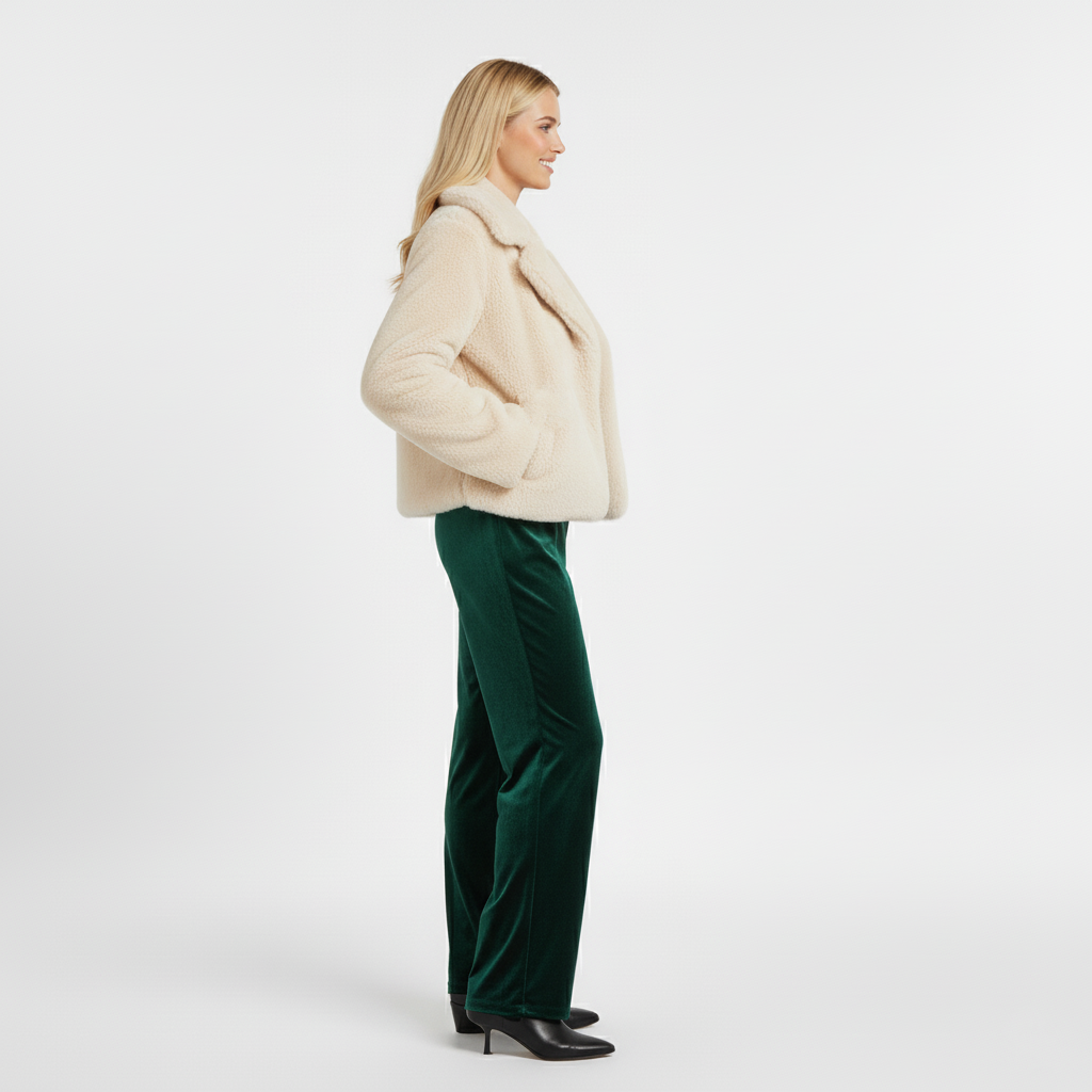 Women's Textured Faux-Fur Jacket