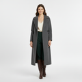 Women's Long Structured Wool Coat