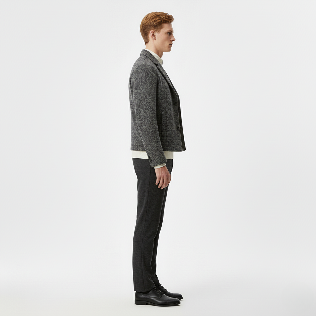 Men's Tailored Textured Jacket