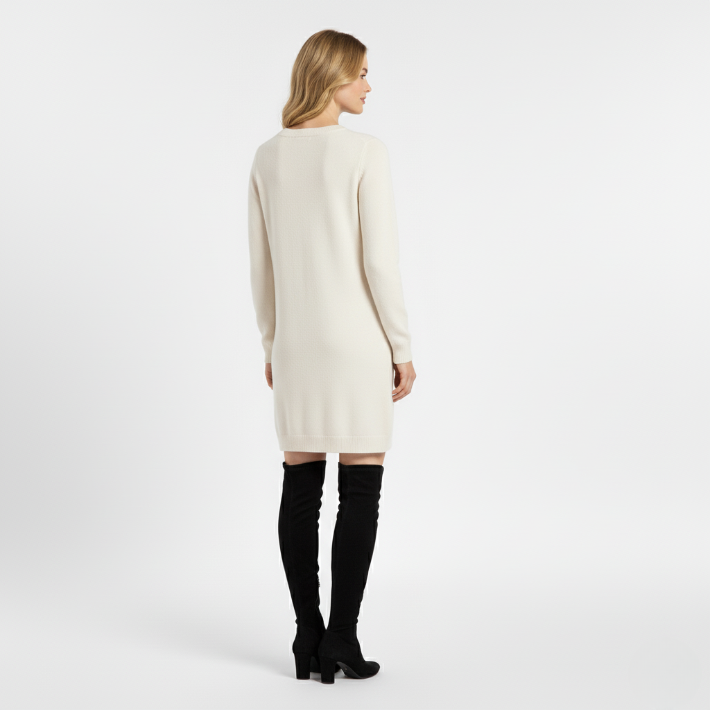 Women's Long-Sleeve Knit Sweater Dress