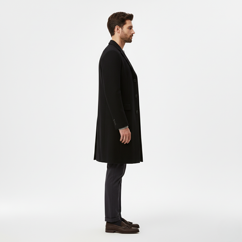 Men's Minimal Structured Overcoat