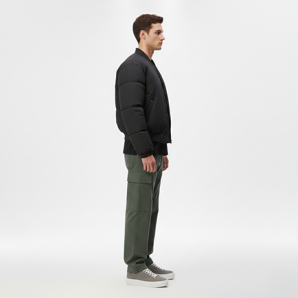 Men's Insulated Bomber Puffer Jacket