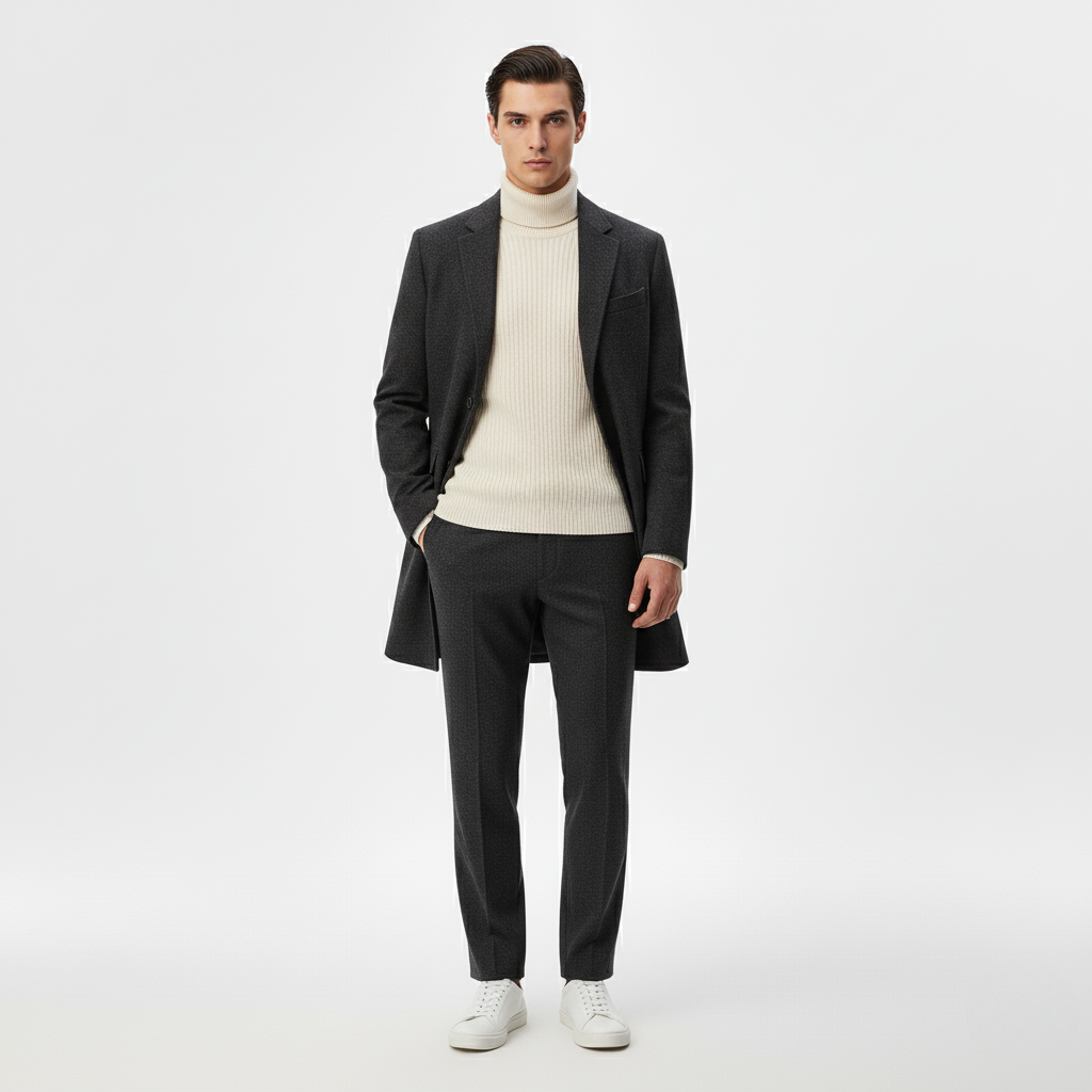 Men's Structured Tailored Coat