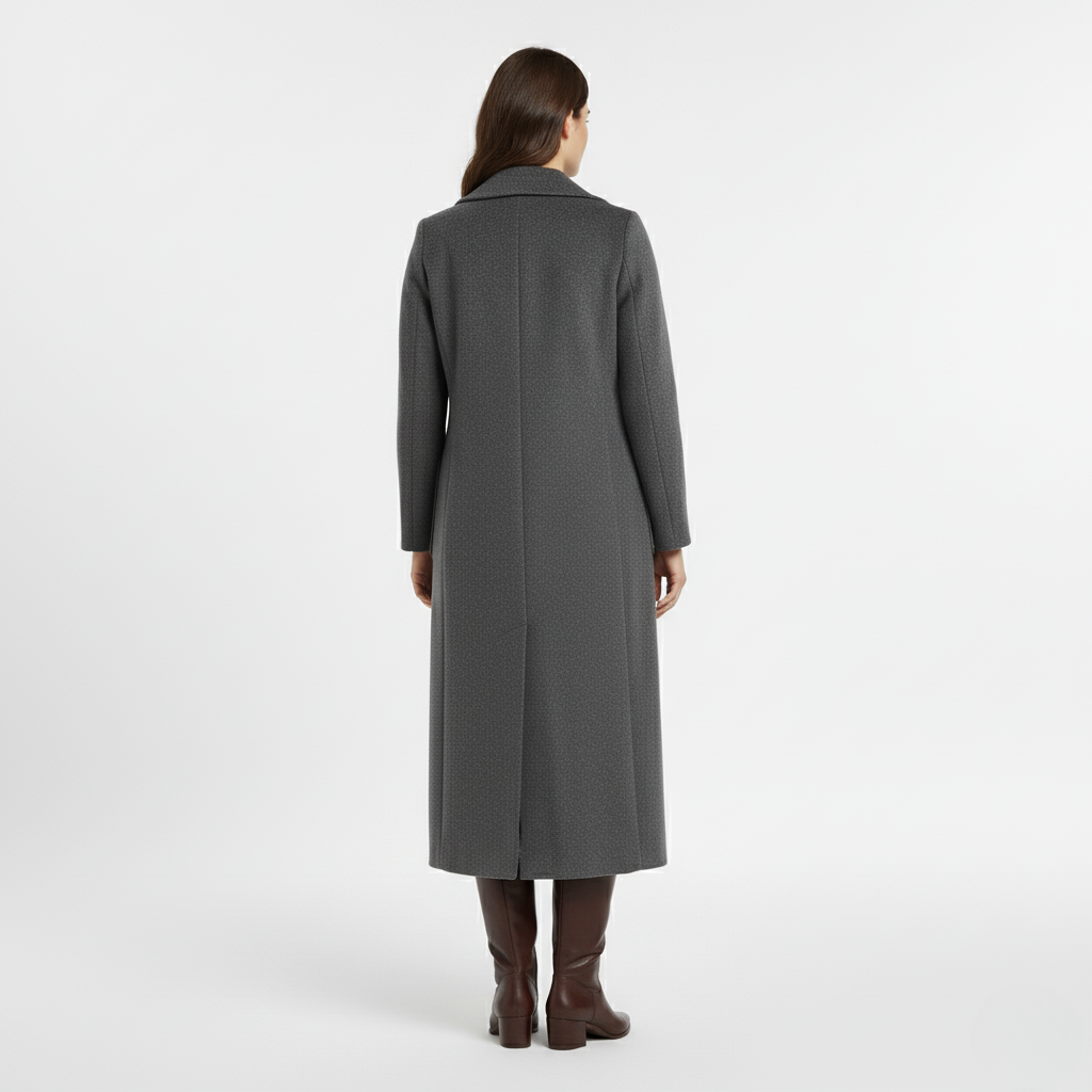 Women's Long Structured Wool Coat