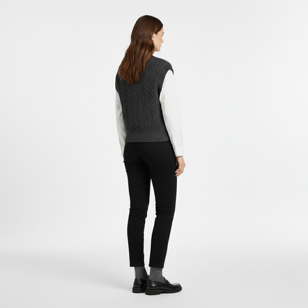 Women's Cable-Knit Sweater Vest