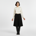 Women's Draped Satin Blouse